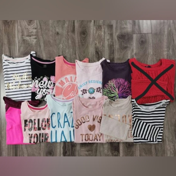 Girls Size 14-16 11 T-Shirt Set - Picture 1 of 1
